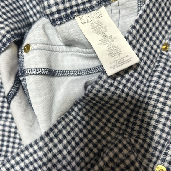 Michael Kors Skinny Leg Pull-On Pants Black/White Pattern - Picture 6 of 6